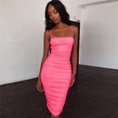 ruched spaghetti strap dress - For you and all