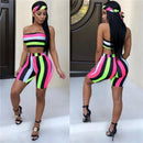 striped 2 piece shorts set - For you and all