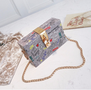 lock letter graffiti clutch - For you and all