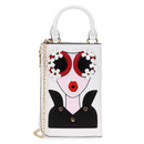 pattern earrings decorated  clutch - For you and all