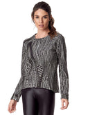velvet pattern top - For you and all