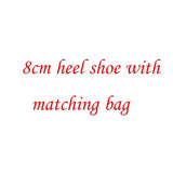 Red crystal  High heels with matching bag - For you and all