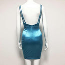 satin padded double straps dress - For you and all