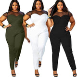 Plus size short sleeve romper - For you and all