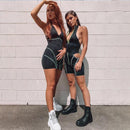 sporty striped romper shorts - For you and all