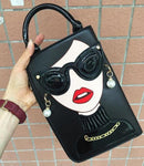 pattern earrings decorated  clutch - For you and all