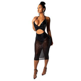 sheer mesh  halter dress - For you and all