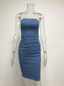 jeans strapless dress - For you and all