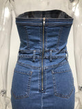 jeans strapless dress - For you and all