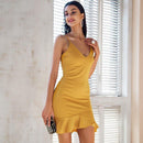 ruffle spaghetti strap mini dress - For you and all