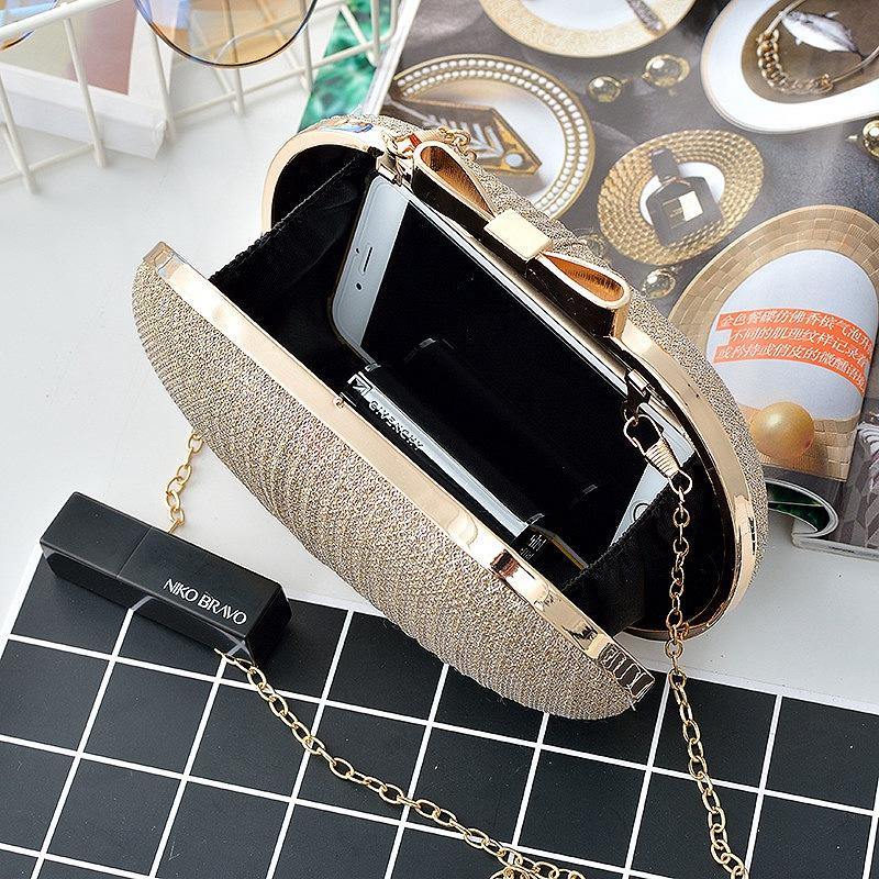 shiny golden evening clutch - For you and all