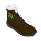 Brown Fur Leather Boot