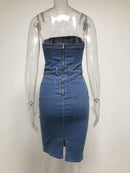 jeans strapless dress - For you and all