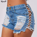 high waist ripped jeans short - For you and all