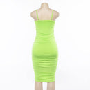 ruched spaghetti strap dress - For you and all