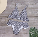 plaid ruffle bikini - For you and all