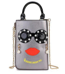 pattern earrings decorated  clutch - For you and all
