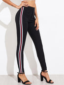 striped stretchy jeans - For you and all