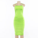 ruched spaghetti strap dress - For you and all