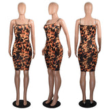 camouflage spaghetti strap dress - For you and all