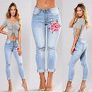 ripped  flower Jeans - For you and all