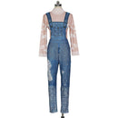 print jeans romper - For you and all