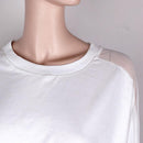 casual round neck Mesh top - For you and all