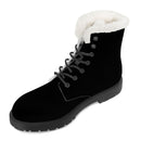 Black Fur Leather Boot