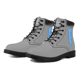 Grey Waterproof  Leather Boots