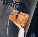 lock letter graffiti clutch - For you and all