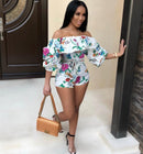flower printed romper shorts - For you and all
