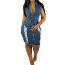 long jeans dress - For you and all