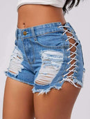 high waist ripped jeans short - For you and all