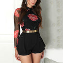 floral mesh romper shorts - For you and all