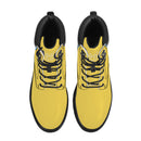 Yellow Waterproof Leather Boots