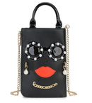 pattern earrings decorated  clutch - For you and all