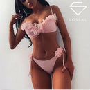 padded push up  ruffle bikini - For you and all