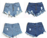 high waist buttons jean shorts - For you and all
