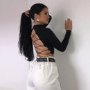 Open back criss cross crop top - For you and all