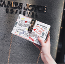 lock letter graffiti clutch - For you and all