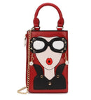 pattern earrings decorated  clutch - For you and all