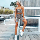 snake skin 2 piece shorts set - For you and all