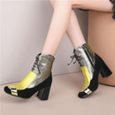 Square heel zipper boots - For you and all