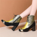 Square heel zipper boots - For you and all