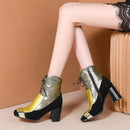 Square heel zipper boots - For you and all