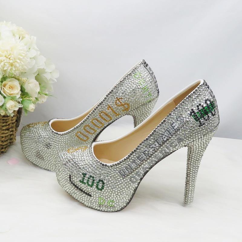 Dollar money high heels with matching bag - For you and all