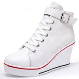 High Top Denim Sneakers