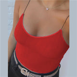 Slim Strap Cropped Tank Top