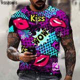 Graffiti Pattern T Shirt
