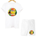 Lips T-shirt shorts set - For you and all